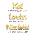Sterling Silver/Gold-plated Polished Name Plate