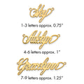 10k Yellow Gold Polished Surrey Font Name Plate