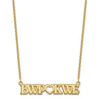 Sterling Silver/Gold-plated Couple's Monogram and Heart Necklace
