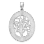 14KW Oval Family Tree Pendant