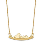 Sterling Silver/Gold-plated Mom and 3 Baby Birds Necklace