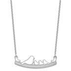 Sterling Silver/Rhodium-plated Mom and 3 Baby Birds Necklace