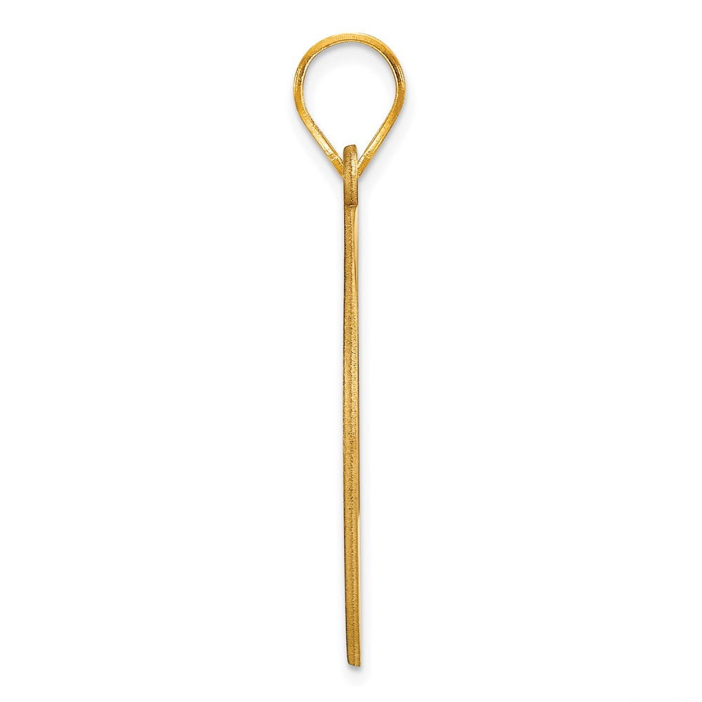 SS/Gold-plated Brushed I LOVE YOU TO THE MOON Pendant