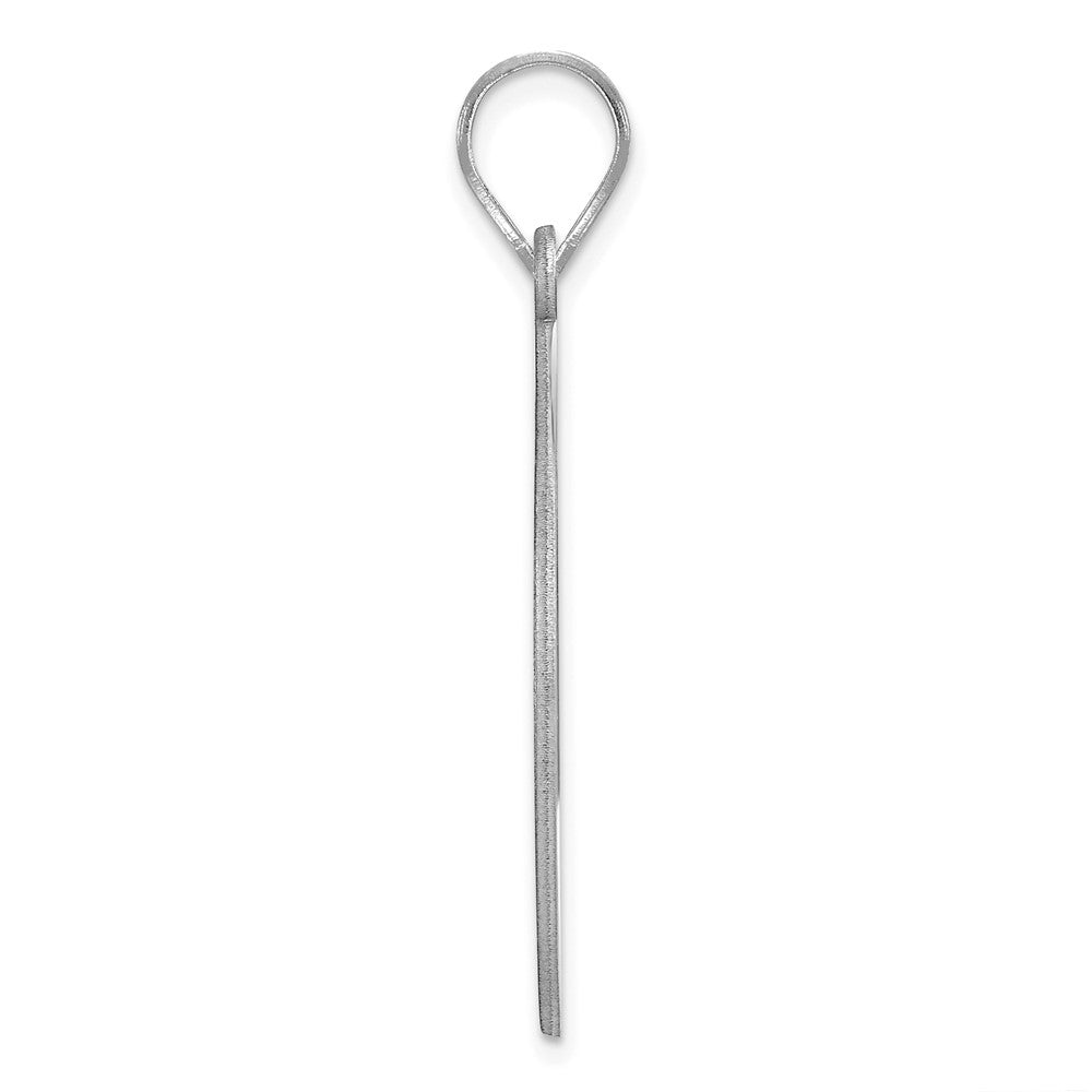 SS/Rhodium-plated Brushed I LOVE YOU TO THE MOON Pendant