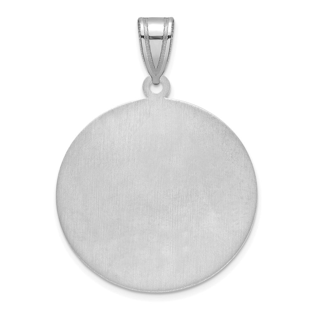 SS/Rhodium-plated Brushed I LOVE YOU TO THE MOON Pendant