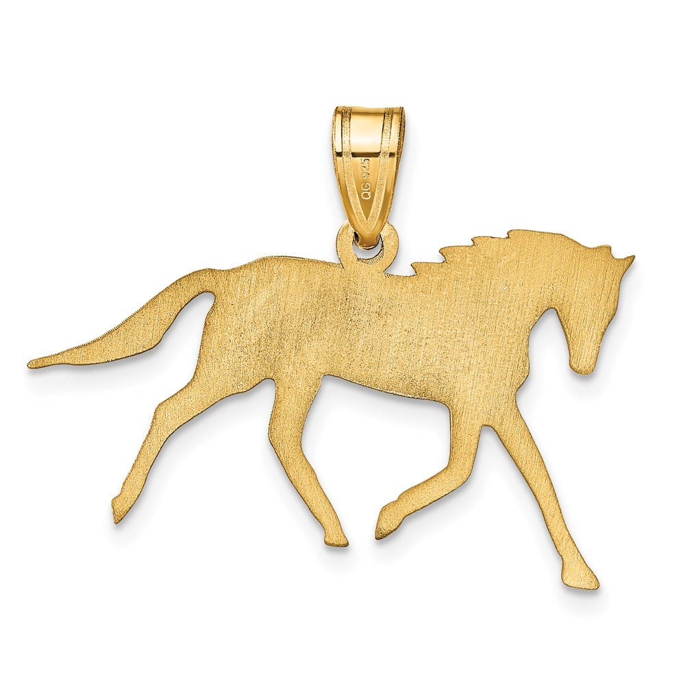 Sterling Silver/Gold-plated Horse with Name Pendant
