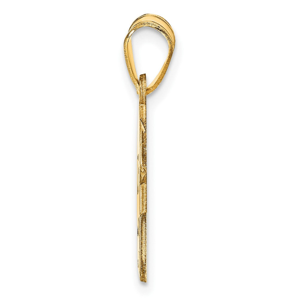 Sterling Silver/Gold-plated Personalized Football Helmet Pendant