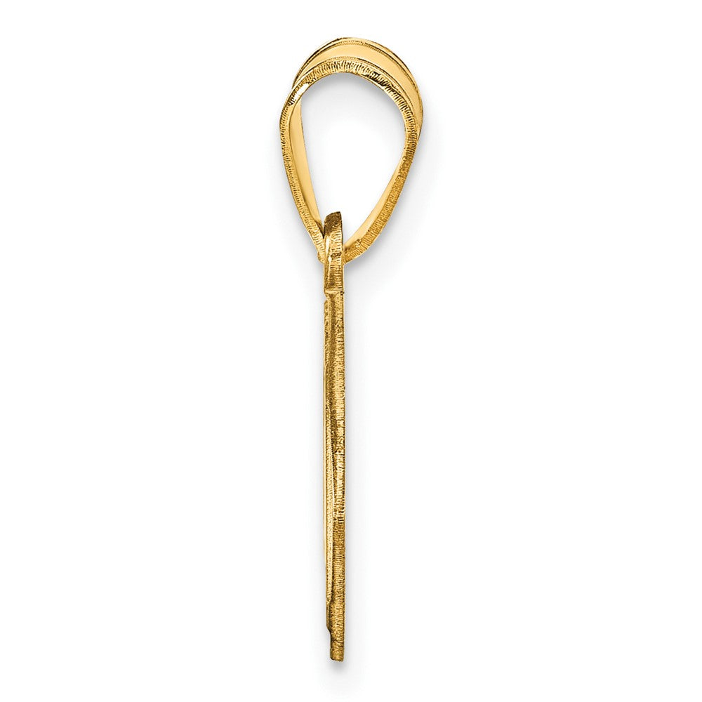 Sterling Silver/Gold-plated Personalized Football Pendant