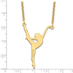Sterling Silver/Gold-plated Personalized Dancer Necklace