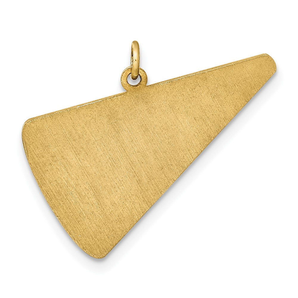Sterling Silver/Gold-plated Personalized Megaphone Pendant