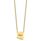 Sterling Silver/Gold-plated Arizona State Necklace
