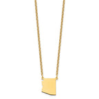 Sterling Silver/Gold-plated Arizona State Necklace