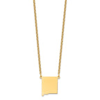 Sterling Silver/Gold-plated New Mexico State Necklace