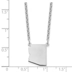 Sterling Silver/Rhodium-plated Arizona State Necklace