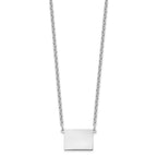 Sterling Silver/Rhodium-plated Colorado State Necklace