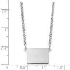 Sterling Silver/Rhodium-plated Colorado State Necklace