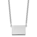 14KW Wyoming State Necklace