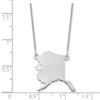 14KW Alaska State Necklace