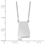 14KW Alabama State Necklace