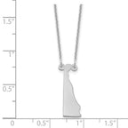14KW Delaware State Necklace