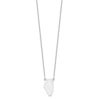 14KW Illinois State Necklace