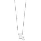14KW Louisiana State Necklace