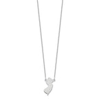 14KW New Jersey State Necklace