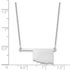14KW Oklahoma State Necklace