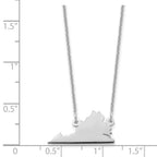 14KW Virginia State Necklace
