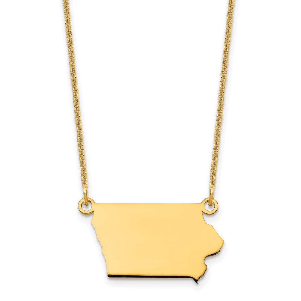 14KY Iowa State Necklace