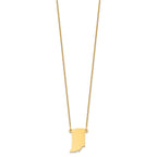 14KY Indiana State Necklace