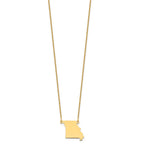 14KY Missouri State Necklace