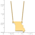 14KY Missouri State Necklace