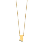 14KY Mississippi State Necklace