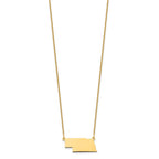 14KY Nebraska State Necklace