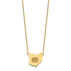 14KY Ohio State Necklace