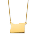 14KY Oregon State Necklace