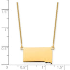 14KY South Dakota State Necklace