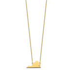 14KY Virginia State Necklace