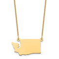 14KY Washington State Necklace