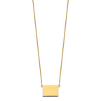 14KY Wyoming State Necklace