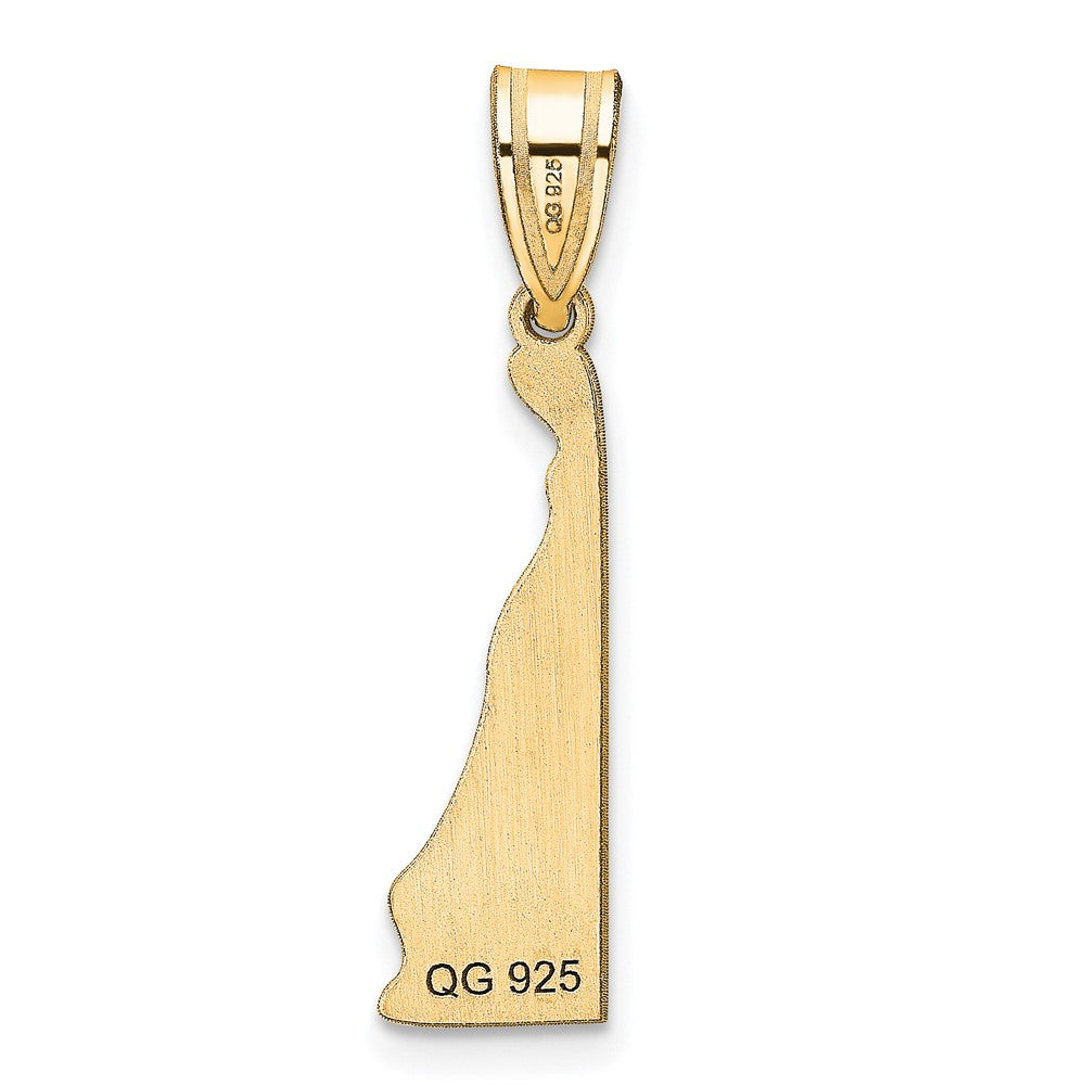 14KY Delaware State Pendant