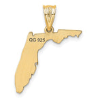14KY Florida State Pendant