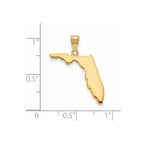 14KY Florida State Pendant