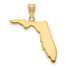 14KY Florida State Pendant
