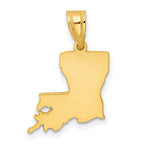 14KY Louisiana State Pendant