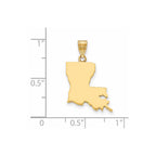 14KY Louisiana State Pendant