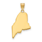 14KY Maine State Pendant