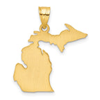 14KY Michigan State Pendant