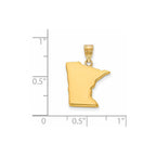 14KY Minnesota State Pendant